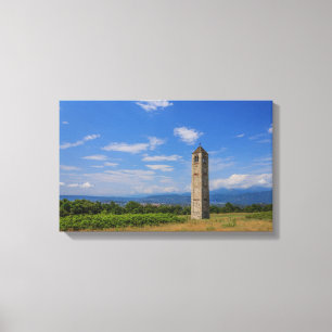 the solitary medieval bell tower WRAPPED CANVAS