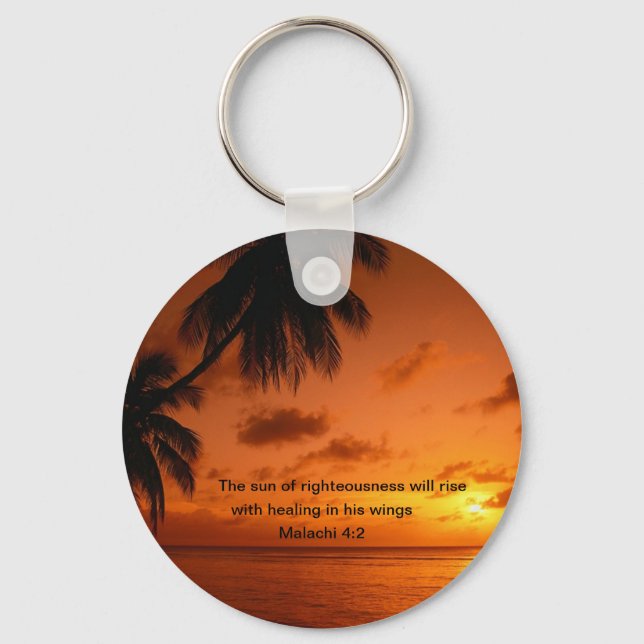 The Son of Righteousness Healing Keychain (Front)