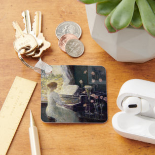 The Sonata by Frederick Childe Hassam Keychain