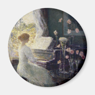 The Sonata by Frederick Childe Hassam Magnet