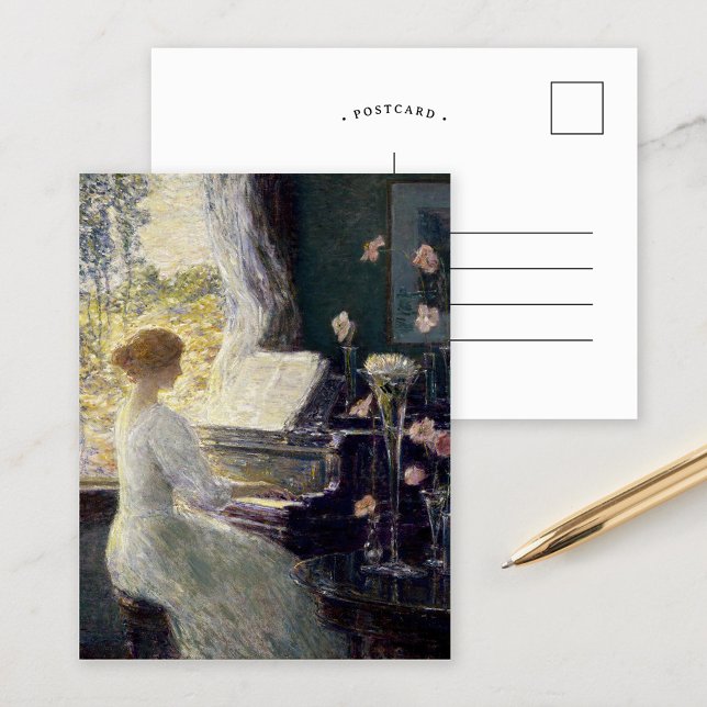 The Sonata | Childe Hassam Postcard (Creator Uploaded)