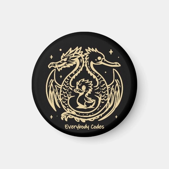 The Song of Ducks and Dragons Magnet (Front)