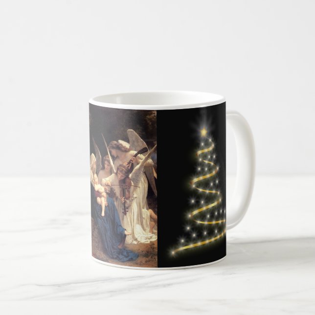 The song of the angels, Bouguereau Coffee Mug (Front Right)