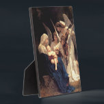 The song of the angels, Bouguereau Plaque<br><div class="desc">The Song of the Angels, also referred to as The Virgin with Angels, is an oil painting created in 1881 by the French academic painter William-Adolphe Bouguereau. It depicts angels serenading the Virgin and child to sleep, and features a photo-realistic style that combines Neoclassical elements with an elegant figurative approach....</div>