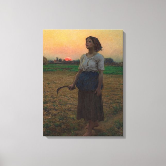 The Song of the Lark by Jules Adolphe Breton Canvas Print (Front)