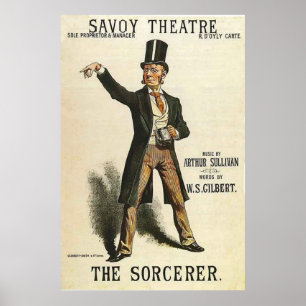The Sorcerer ~ Savoy Theatre London 1884 Poster