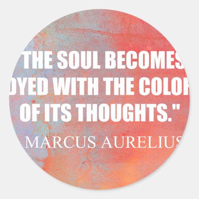 The Soul Becomes Dyed Classic Round Sticker (Front)
