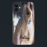 ©The Soul | Equine Horse Personalized iPhone 11 Case<br><div class="desc">See the soul through the eye. Closeup photography of an equine horse head. Personalized gift for riders,  cowboys,  cowgirls,  rangers,  equestrians,  and horse-lovers. Photography©riverme*2012/04/23-present.</div>