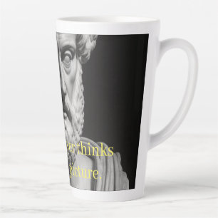 The soul never thinks without a picture latte mug