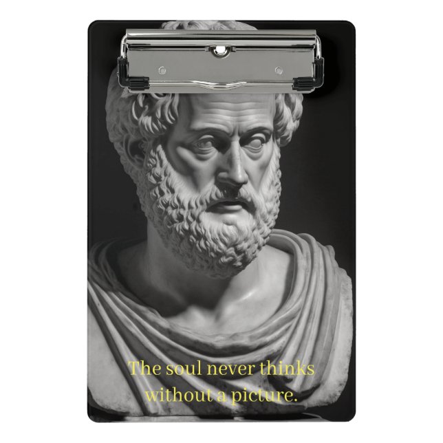 The soul never thinks without a picture mini clipboard (Front)