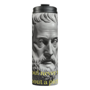 The soul never thinks without a picture thermal tumbler