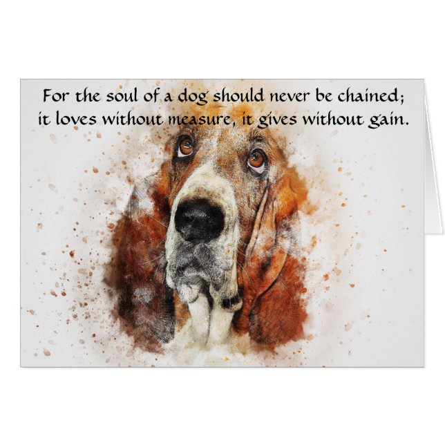 The Soul of a Dog - Basset Hound (Front Horizontal)