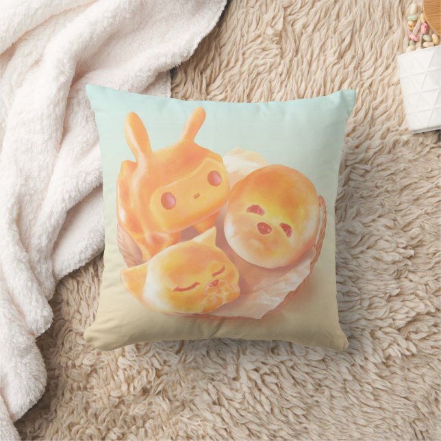 The Soul of Bread Throw Pillow (Blanket)