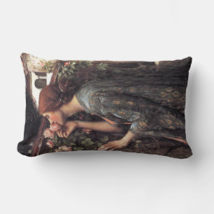 The Soul of the Rose (by John William Waterhouse) Lumbar Pillow