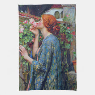 The Soul of the Rose, John William Waterhouse Kitchen Towel