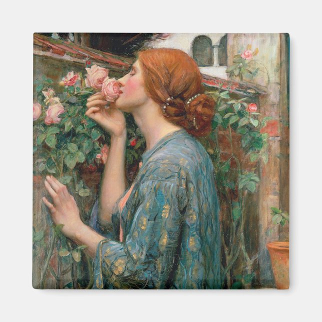 The Soul of the Rose - John William Waterhouse Magnet (Front)