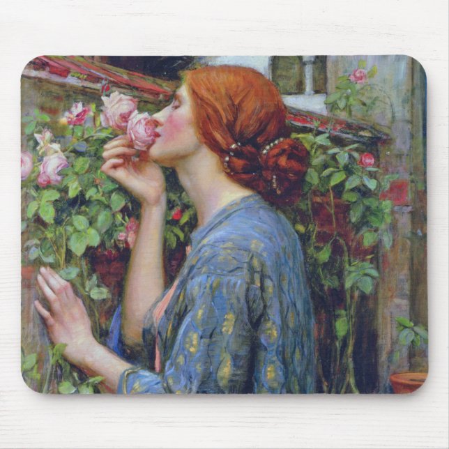The Soul of the Rose, John William Waterhouse Mouse Pad (Front)