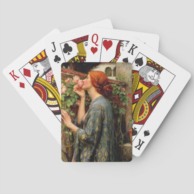 The Soul of the Rose - John William Waterhouse Playing Cards (Back)