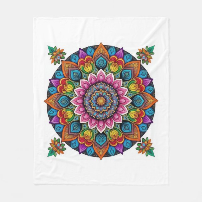 The Soul's Kaleidoscope Fleece Blanket (Front)