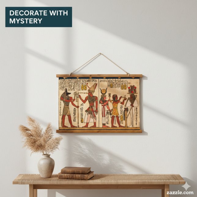 The Soul's Map: Deities of the Underworld Papyrus Hanging Tapestry (Creator Uploaded)