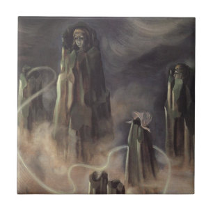 The Souls of the Mountain (by Remedios Varo) Tile