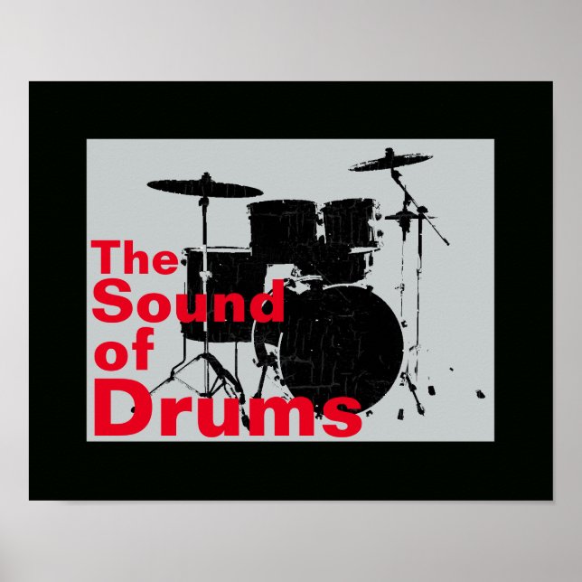 the sound of drums poster (Front)