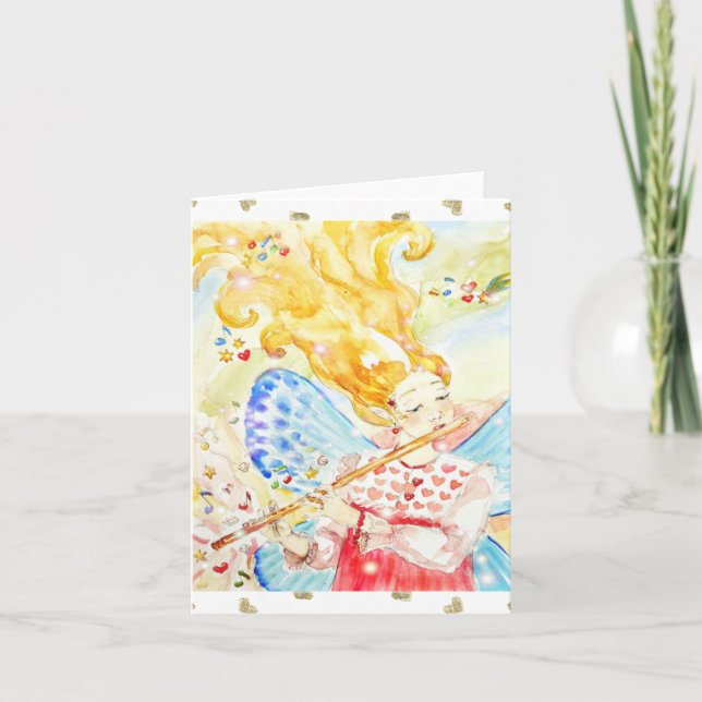The sound of fairy music - Greeting Card (Front)