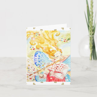 The sound of fairy music - Greeting Card