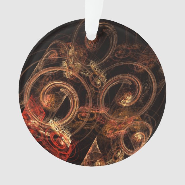 The Sound of Music Abstract Art Acrylic Circle Ornament (Front)