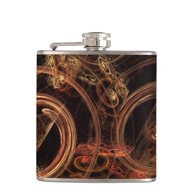 The Sound of Music Abstract Art Hip Flask (Front)