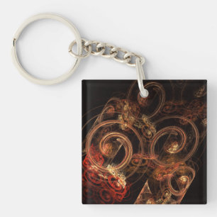 The Sound of Music Abstract Art Keychain