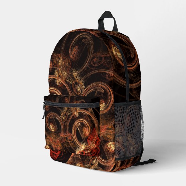 The Sound of Music Abstract Art Printed Backpack (Back Corner Right)