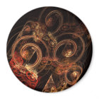 The Sound of Music Abstract Art Round Magnet