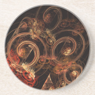 The Sound of Music Abstract Art Sandstone Coaster