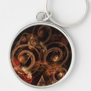 The Sound of Music Abstract Art Small Keychain