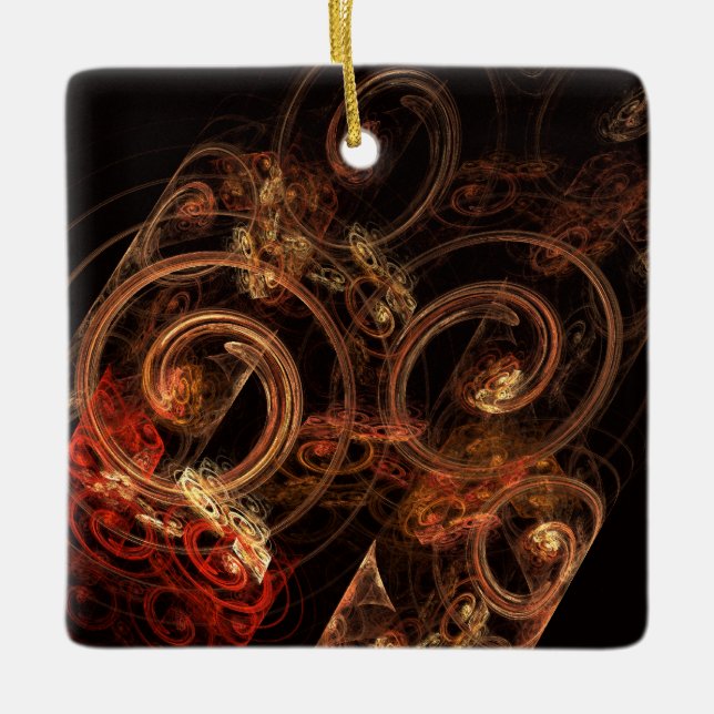 The Sound of Music Abstract Art Square Ornament (Front)