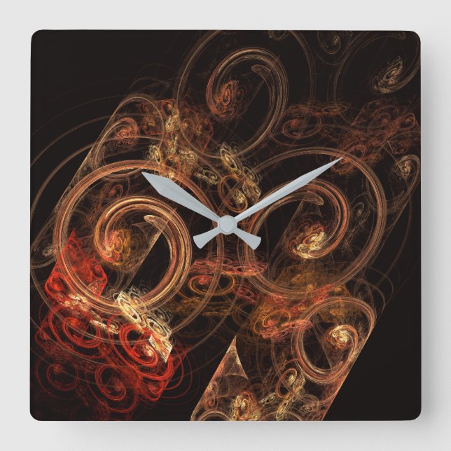The Sound of Music Abstract Art Square Wall Clock (Front)