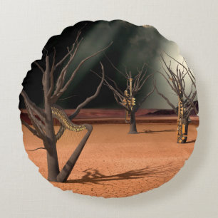 The Sound of Quiet Round Pillow