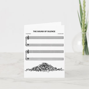 The Sound Of Silence Funny Musical  Card