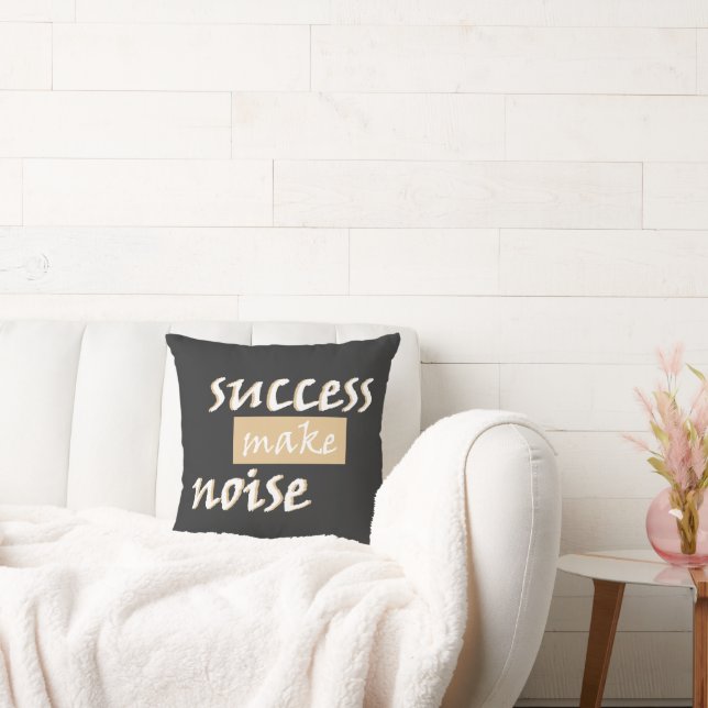 The Sound of Success T-Shirt Throw Pillow (Couch)