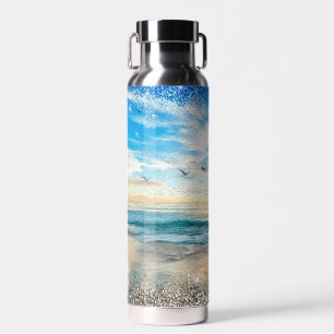 The Sound Of The Ocean & Sparkles Water Bottle