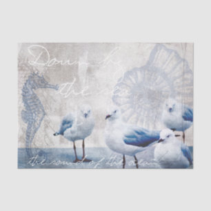 The sound of the ocean tissue paper