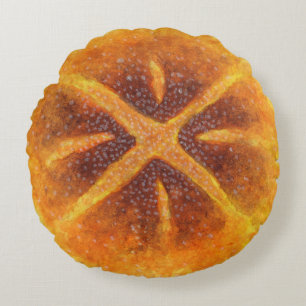 The Sourdough Bread Round Pillow