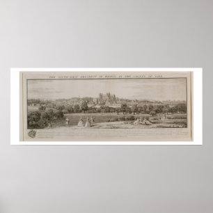 The South-East Prospect of Rippon, 1731-48 (line e Poster