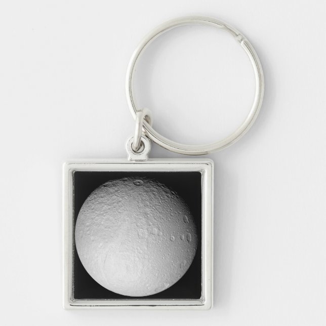 The South Pole of Saturn's moon Tethys Keychain (Front)