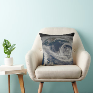 The Southern Alaska Coast And The Gulf Of Alaska. Throw Pillow