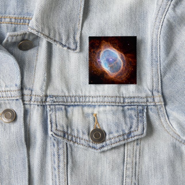 The Southern Ring Nebula 2 Inch Square Button (In Situ)