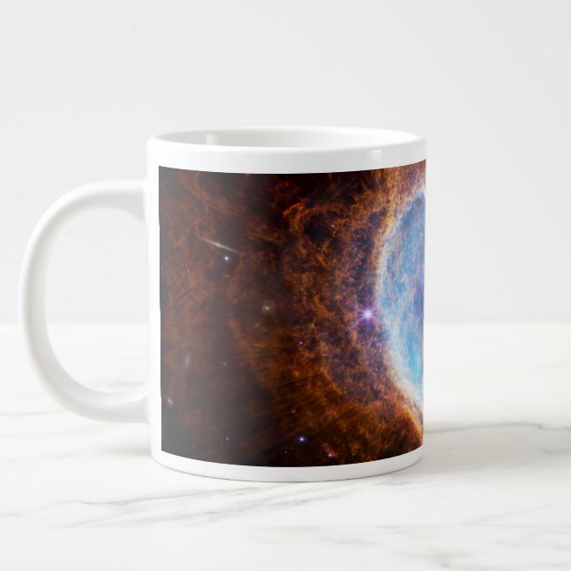 The Southern Ring Nebula Large Coffee Mug (Left)