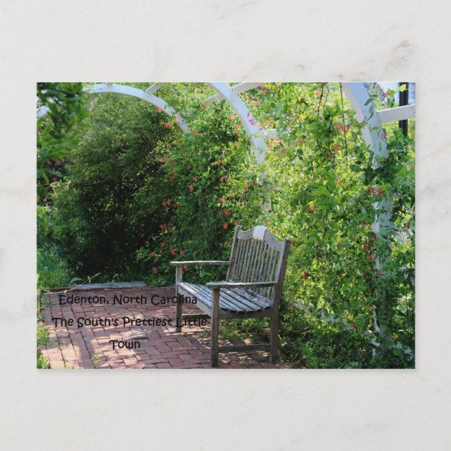 The South's Prettiest Little Town Postcard (Front)