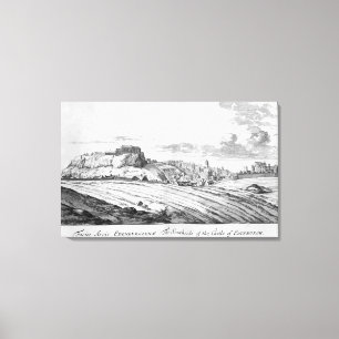 The Southside of the Castle of Edinburgh Canvas Print